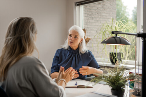 iStock-1669650975-500x333 Counselling session between female accountancy specialist and client